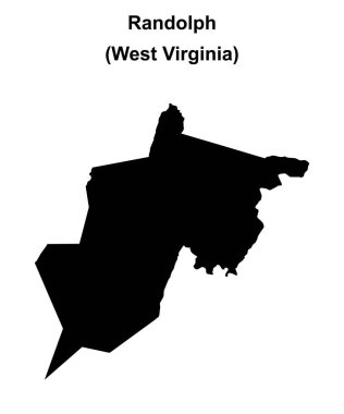 Randolph County (Batı Virginia) boş ana hat haritası