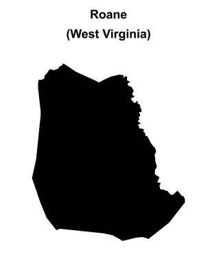 Roane County (Batı Virginia) boş ana hat haritası