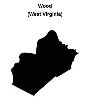 Wood County (Batı Virginia) boş ana hat haritası