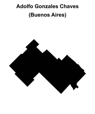 Adolfo Gonzales Kaos Departmanı (Buenos Aires) boş ana hat haritası