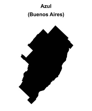 Azul Bölümü (Buenos Aires) boş ana hat haritası