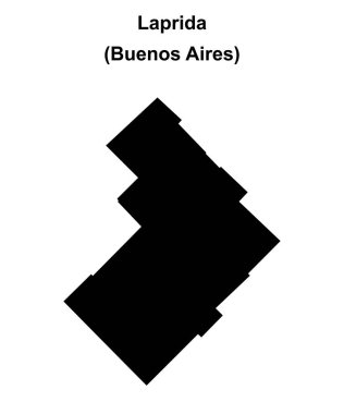 Laprida Bölümü (Buenos Aires) boş ana hat haritası