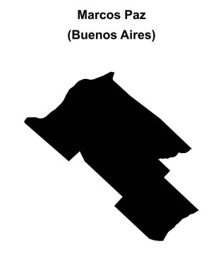 Marcos Paz Birimi (Buenos Aires) boş ana hat haritası
