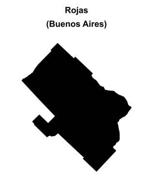 Rojas Departmanı (Buenos Aires) boş ana hat haritası