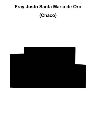 Keşiş Justo Santa Maria de Oro Departmanı (Chaco) boş ana hat haritası