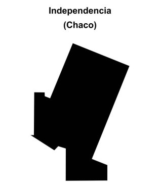 Bağımsızlık Departmanı (Chaco) boş ana hat haritası