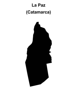 La Paz Departmanı (Catamarca) boş ana hat haritası