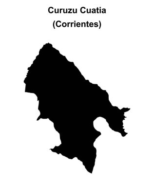 Curuzu Cuatia Departmanı (Corrientes) boş ana hat haritası