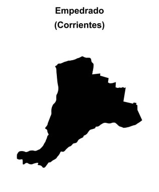 Empedrado bölümü (Corrientes) boş ana hat haritası