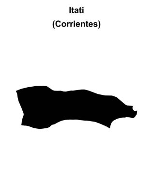 Itati Bölümü (Corrientes) boş ana hat haritası