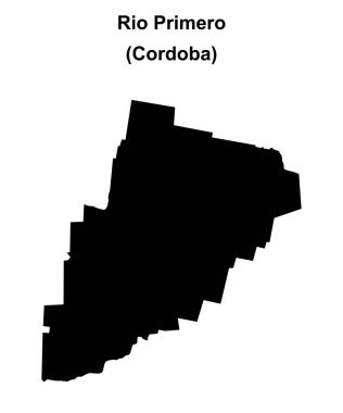 Rio Primero Departmanı (Cordoba) boş ana hat haritası
