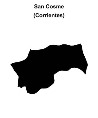 San Cosme Departmanı (Corrientes) boş ana hat haritası