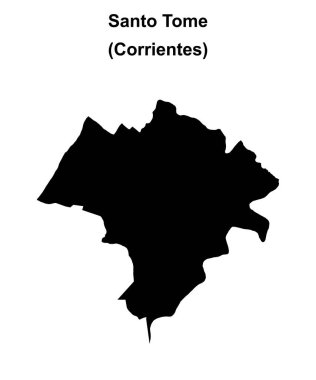 Santo Tome Departmanı (Corrientes) boş ana hat haritası