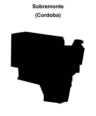 Sobremonte Departmanı (Cordoba) boş ana hat haritası