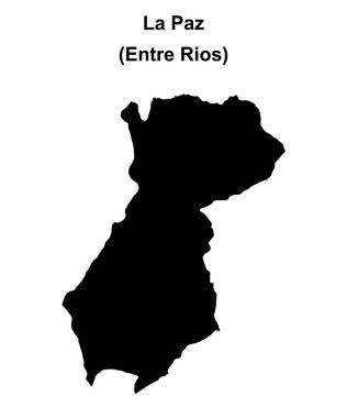 La Paz Departmanı (Entre Rios) boş ana hat haritası