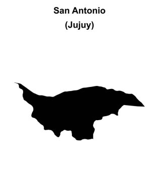 San Antonio Departmanı (Jujuy) boş ana hat haritası
