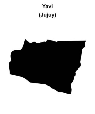 Yavi Bölümü (Jujuy) boş ana hat haritası