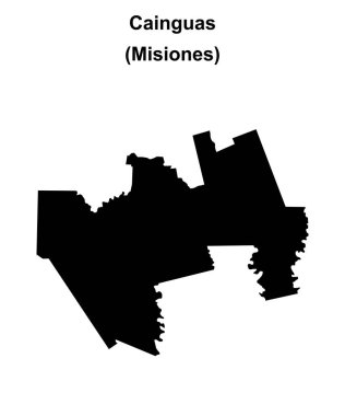 Cainguas Departmanı (Misiones) boş ana hat haritası
