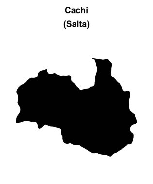 Cachi Departmanı (Salta) boş ana hat haritası