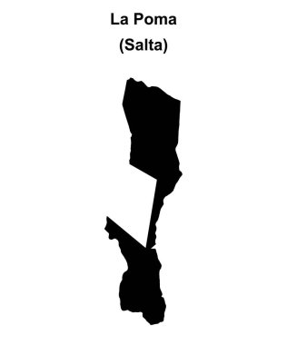 La Poma Departmanı (Salta) boş ana hat haritası
