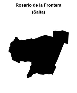 Rosario de la Frontera Departmanı (Salta) boş ana hat haritası