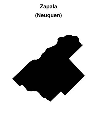 Zapala Departmanı (Neuquen) boş ana hat haritası