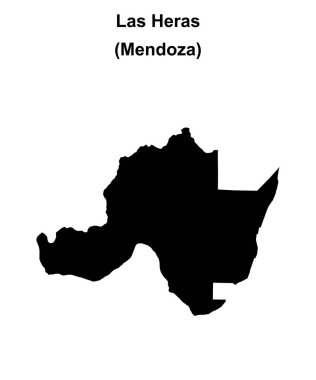 Las Heras Departmanı (Mendoza) boş ana hat haritası