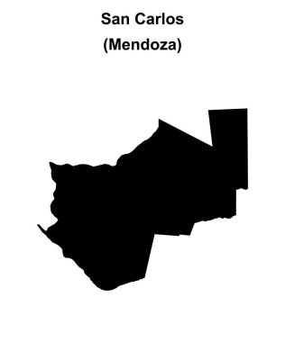 San Carlos Departmanı (Mendoza) boş ana hat haritası