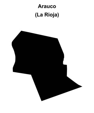 Arauco department (La Rioja) blank outline map clipart