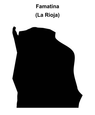 Famatina Departmanı (La Rioja) boş ana hat haritası