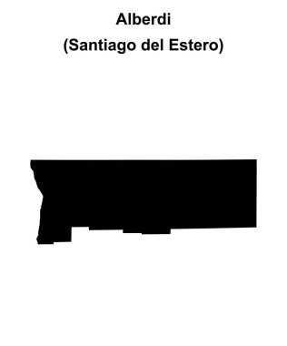 Alberdi Departmanı (Santiago del Estero) boş ana hat haritası