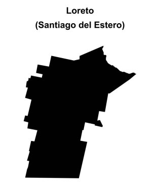 Loreto Departmanı (Santiago del Estero) boş ana hat haritası