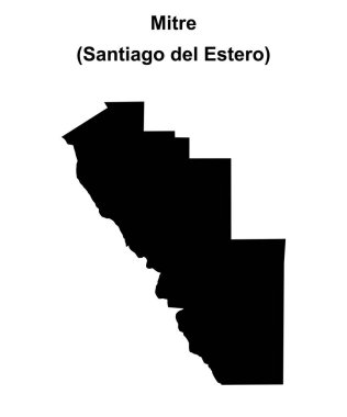 Mitre Departmanı (Santiago del Estero) boş ana hat haritası