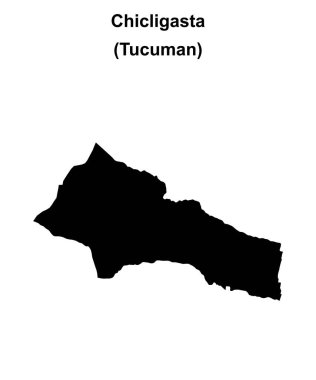 Chicligasta department (Tucuman) blank outline map