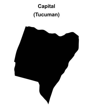 Capital department (Tucuman) blank outline map