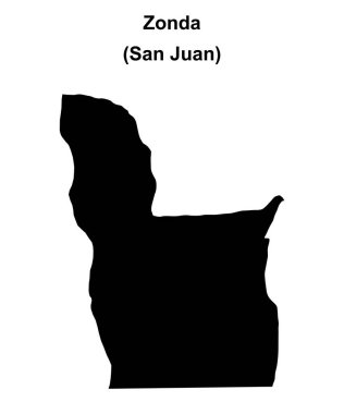 Zonda Departmanı (San Juan) boş ana hat haritası