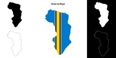 Anse-la-Ray bölge haritası seti