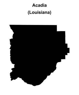 Acadia Cemaati (Louisiana) boş ana hat haritası