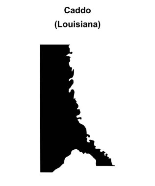 Caddo Parish (Louisiana) boş ana hat haritası