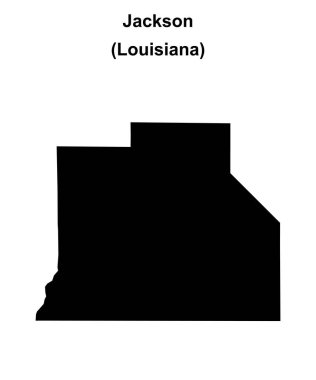 Jackson Parish (Louisiana) boş ana hat haritası