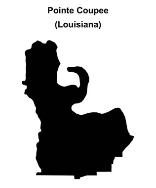 Pointe Coupee Parish (Louisiana) boş ana hat haritası