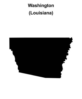 Washington Parish (Louisiana) boş ana hat haritası