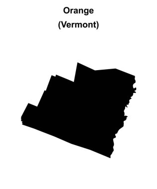 Orange County (Vermont) boş ana hat haritası