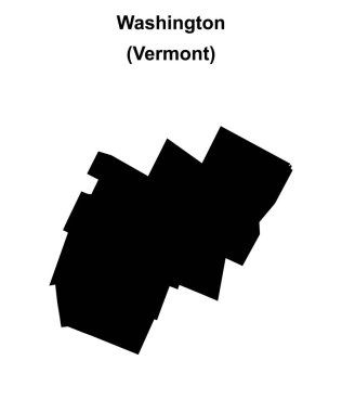 Washington County (Vermont) boş ana hat haritası