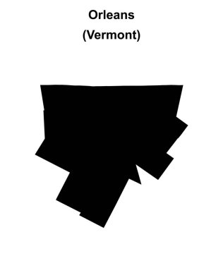 Orleans İlçesi (Vermont) boş ana hat haritası