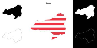 Bong ilçesi ana hat haritası seti