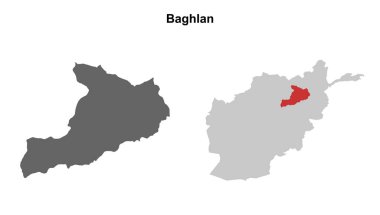 Baghlan eyaleti boş ana hat haritası ayarlandı