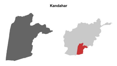 Kandahar eyaleti boş ana hat haritası ayarlandı