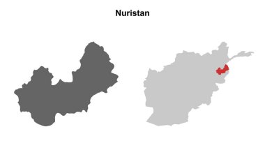 Nuristan boş ana hat haritası seti