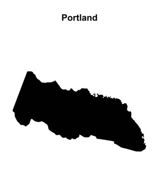 Portland bölgesi boş ana hat haritası